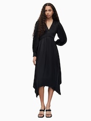 AllSaints Black Estelle Dress - Image 1 of 7