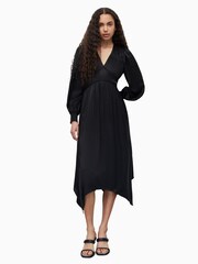 AllSaints Black Estelle Dress - Image 3 of 7