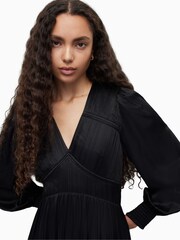 AllSaints Black Estelle Dress - Image 5 of 7