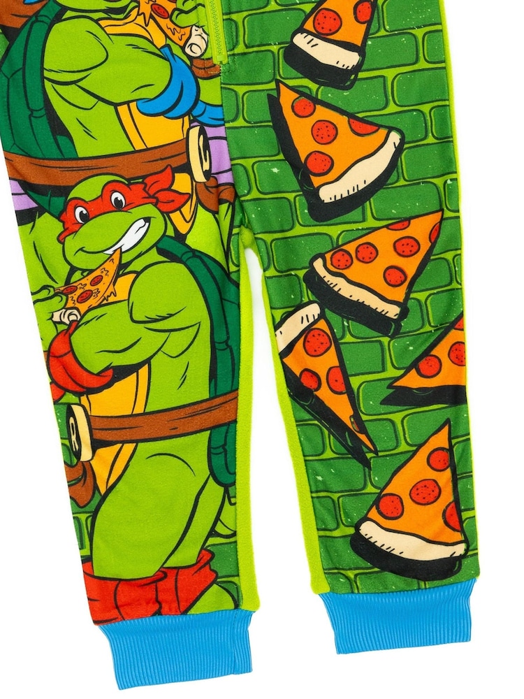 Vanilla Underground Green Ninja Turtles Fleece Kids All-In-One - Image 4 of 5