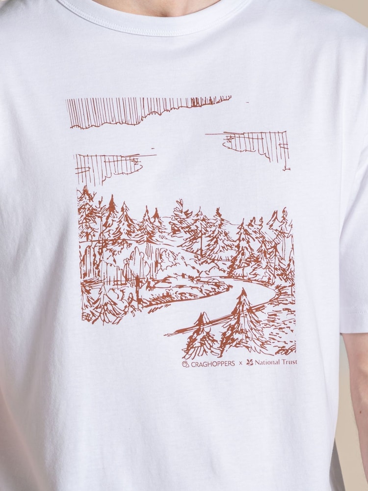 Ақ - Craghoppers x National Trust Sabden II қысқа жеңді футболка - 4суретінің 4 суреті