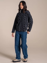 Qara - Craghoppers Annjela Yarım Fermuarlı Fleece - 5şəkildən 4 şəkil