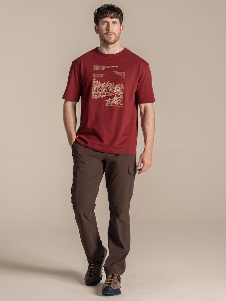 Craghoppers Red x National Trust Sabden II Short Sleeved T-Shirt - Image 3 of 3 Craghoppers Red x National Trust Sabden II Short Sleeved T-Shirt - Image 3 of 3