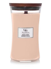 Woodwick Pink Large Hourglass Scented Candle with Crackle Wick Sunset - Image 2 of 2