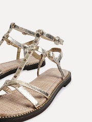 Linzi Gold Indiana Studded Gladiator Sandals - Image 4 of 5