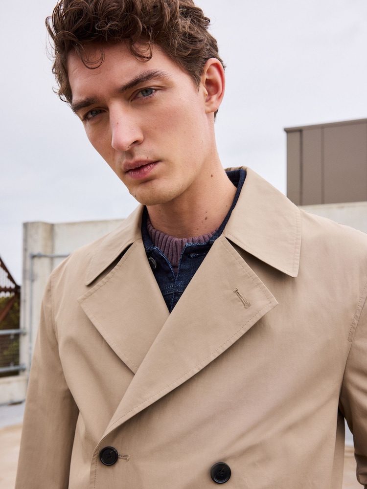 Buy Stone Shower Resistant Trench Coat from the Next UK online shop