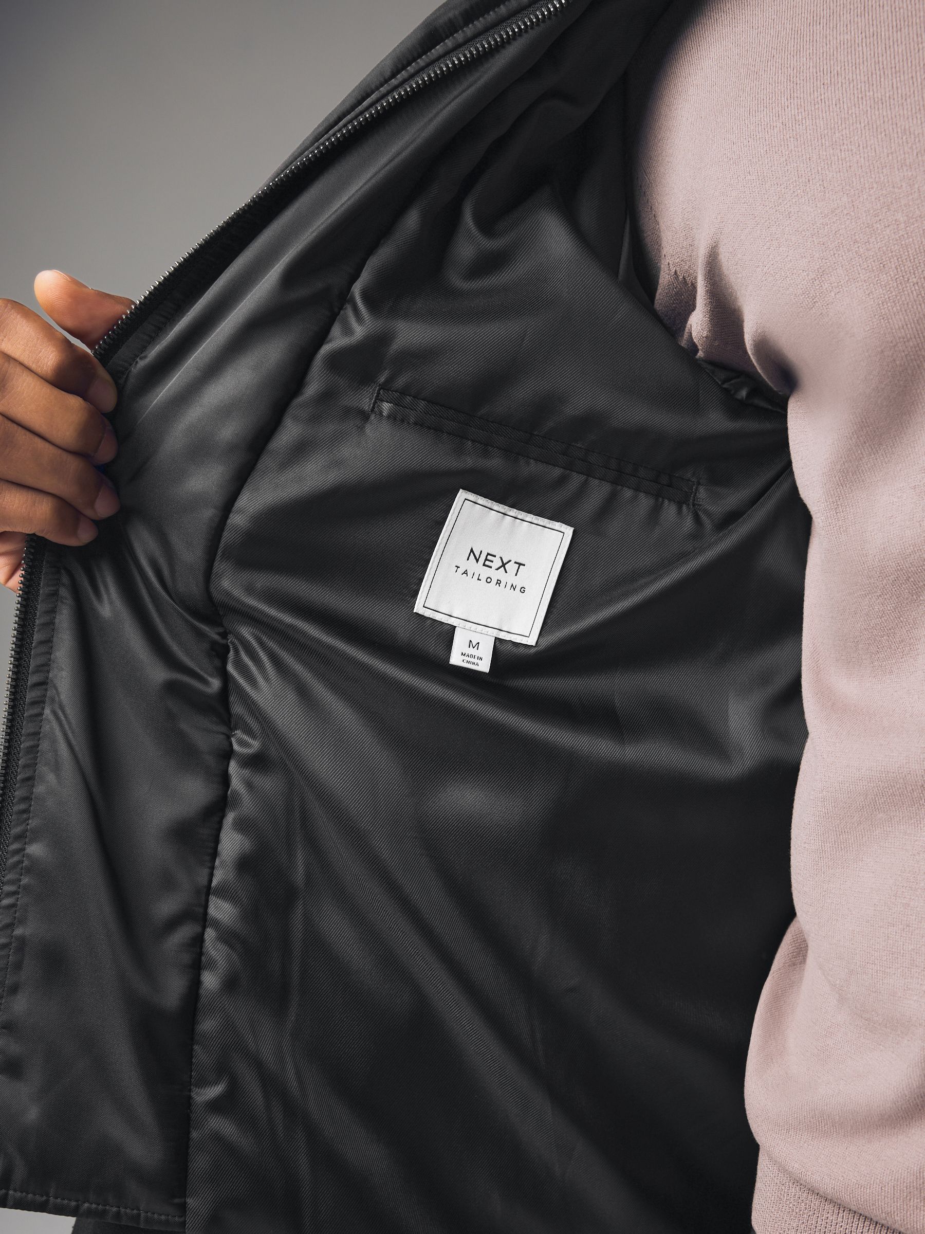 Comprar Preto - Casaco acolchoado Wool Blend Mock Gilet