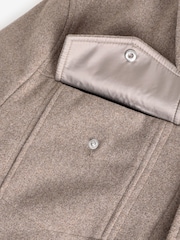 Brown Borg Lined Western Jacket with Wool - Image 10 of 11