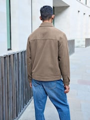 Brown Borg Lined Western Jacket with Wool - Image 3 of 11