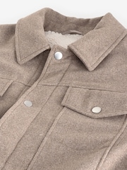 Brown Borg Lined Western Jacket with Wool - Image 8 of 11