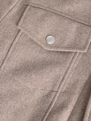 Brown Borg Lined Western Jacket with Wool - Image 9 of 11