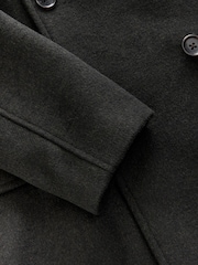 Khaki Green Soft Touch Peacoat with Wool - Image 9 of 9