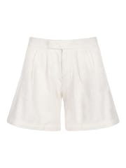 DONNA IDA Shelby The Tailored Summer White Shorts - Image 3 of 4