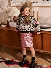 Angels Face Pink Diana Metallic Skirt - Image 1 of 3