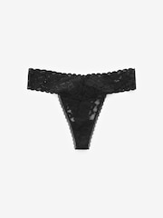 Schwarz - Slip mit floraler Spitze, 3er Pack - Image 8 of 8
