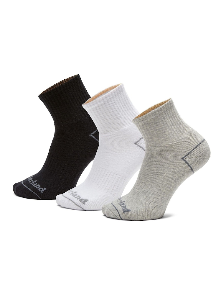 Timberland Multi Bowden Quarter 100% Cotton Socks - Image 1 of 3