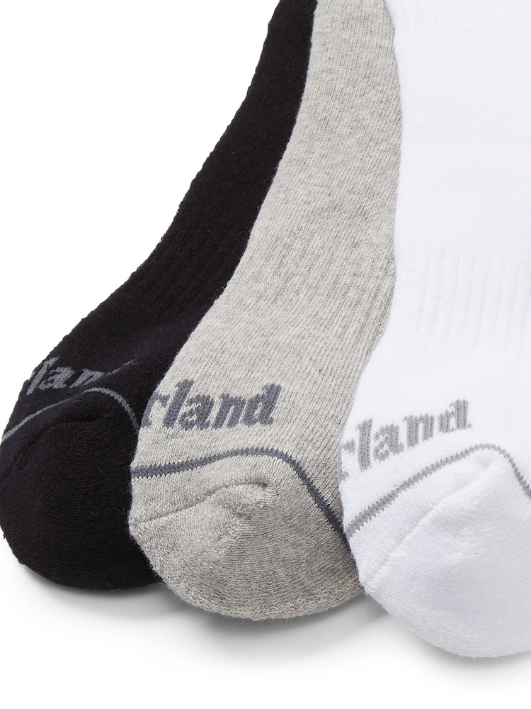 Timberland Multi Bowden Quarter 100% Cotton Socks - Image 3 of 3
