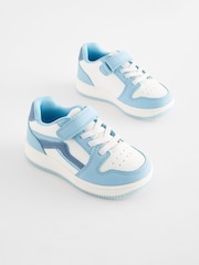 Blue Tones Touch Fastening Elastic Lace Trainers - Image 5 of 9