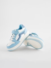 Blue Tones Touch Fastening Elastic Lace Trainers - Image 8 of 9