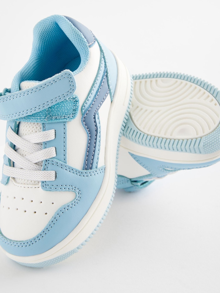 Blue Tones Touch Fastening Elastic Lace Trainers - Image 9 of 9