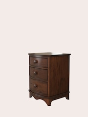 Laura Ashley Dark Broughton 3 Drawer Bedside Chest - Image 4 of 4