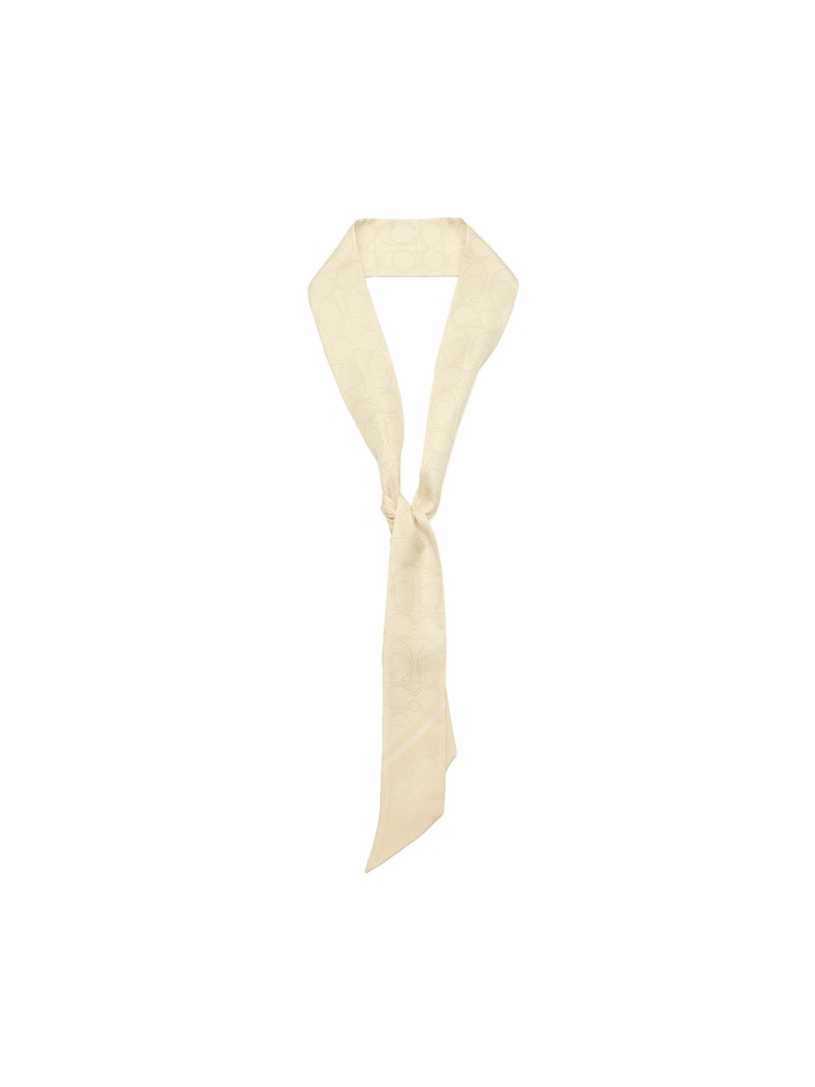 Шелковый шарф с принтом COACH Vintage Signature C - Изображение 2 4