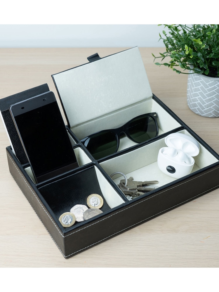 MenKind Black InGenious Smart Valet Tray - Image 1 of 4 MenKind Black InGenious Smart Valet Tray - Image 1 of 4