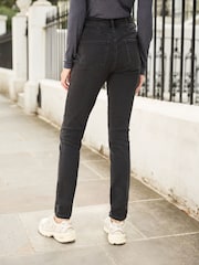 Washed Black Cosy Brushed Skinny Jeans - Image 6 of 10