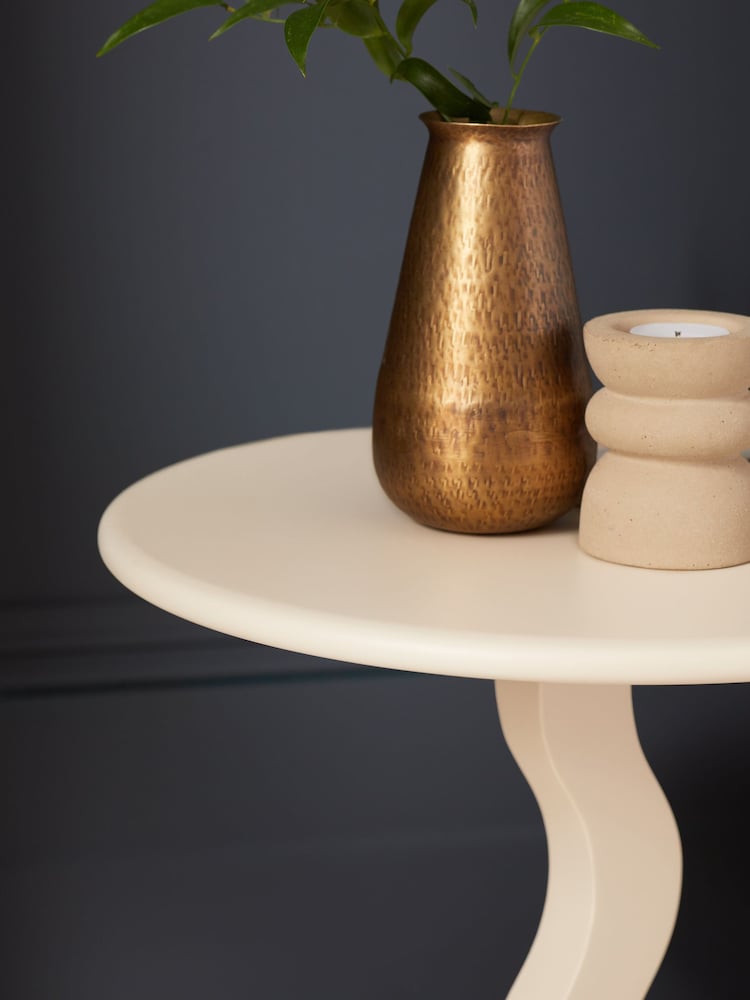 Cream Wiggle Side Table - Image 2 of 5