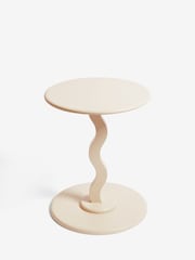 Cream Wiggle Side Table - Image 3 of 5