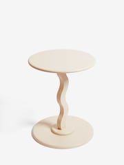 Cream Wiggle Side Table - Image 4 of 5