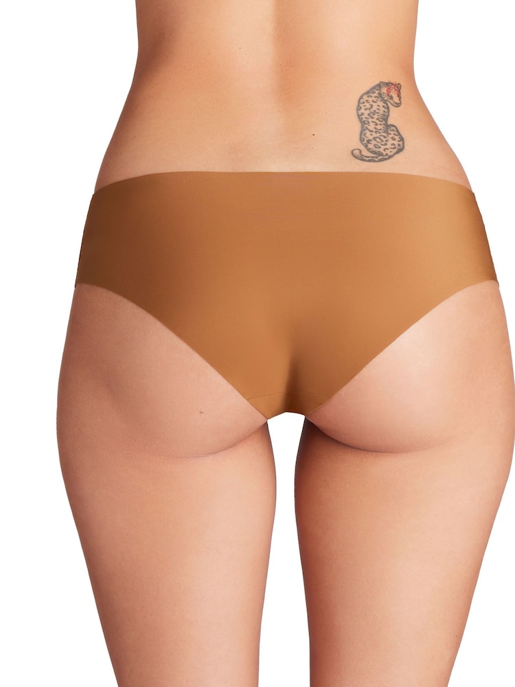 Under Armour Light Brown No Show Pure Stretch Hipster Knickers 3 Pack - Image 3 of 5