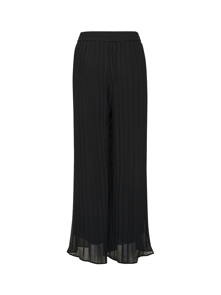 Kaffe Nikka Pleated Wide Leg Black Trousers - Image 6 of 6 Kaffe Nikka Pleated Wide Leg Black Trousers - Image 6 of 6