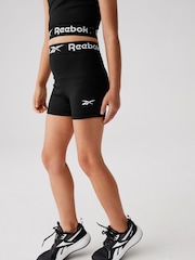 Reebok Black Logo Tape Shorts - Image 1 of 7