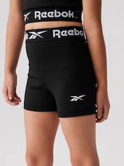 Reebok Black Logo Tape Shorts - Image 4 of 7