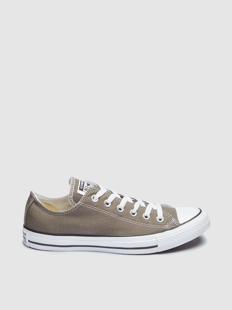 Converse Charcoal Standard Fit Chuck Taylor All Star Ox Trainers - Image 1 of 5