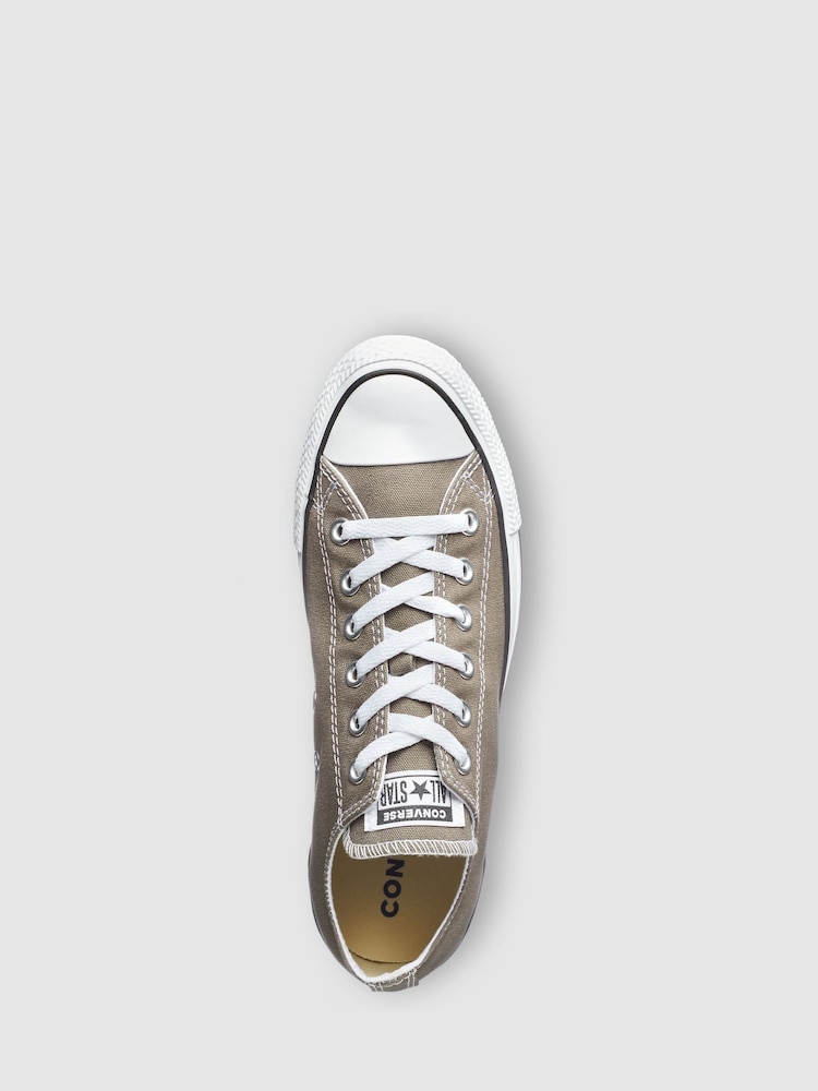 Converse Charcoal Standard Fit Chuck Taylor All Star Ox Trainers - Image 3 of 5