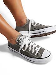 Converse Charcoal Standard Fit Chuck Taylor All Star Ox Trainers - Image 5 of 5