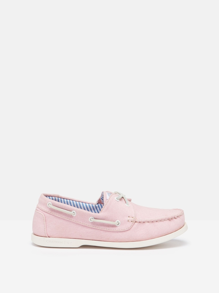 Joules Joules X Chatham Pink Jetty Deck Shoes - Image 1 of 7