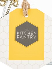 Kitchen Pantry Grey Large Yellow Storage Canister - Image 2 of 4