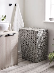 Grey Hepworth Wicker Hamper Laundry Hamper - Image 4 of 4