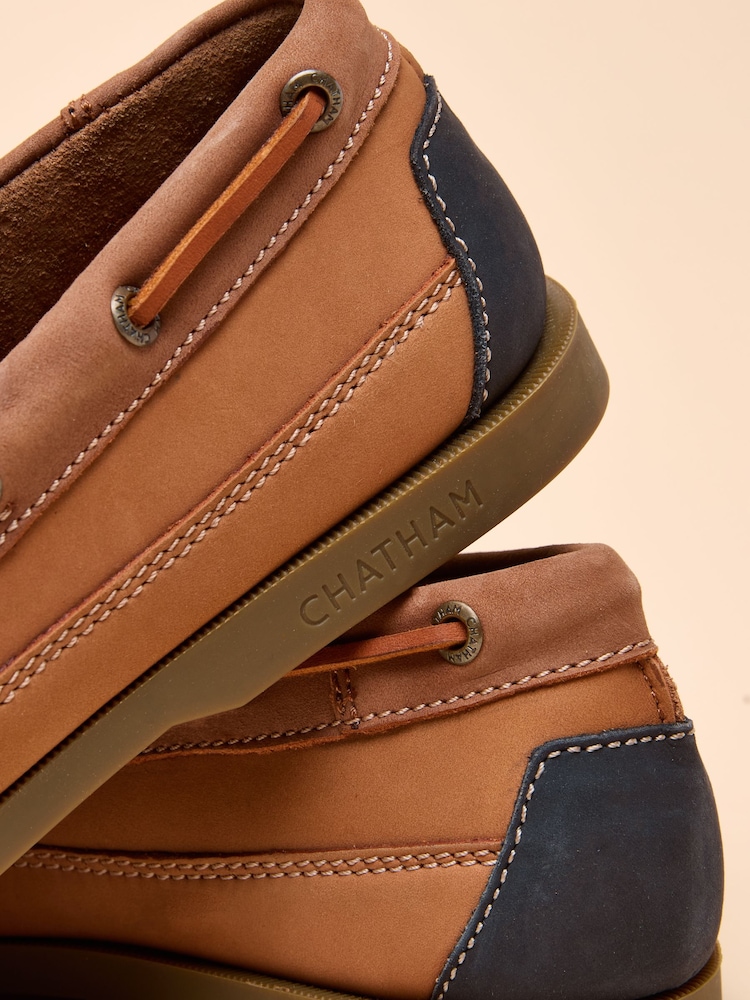 Joules Joules X Chatham Brown Boardwalk Deck Shoes - Image 7 of 7