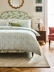 Nina Campbell Green Springtime 300 Thread Count Duvet Cover and Pillowcase Set - Image 2 of 5