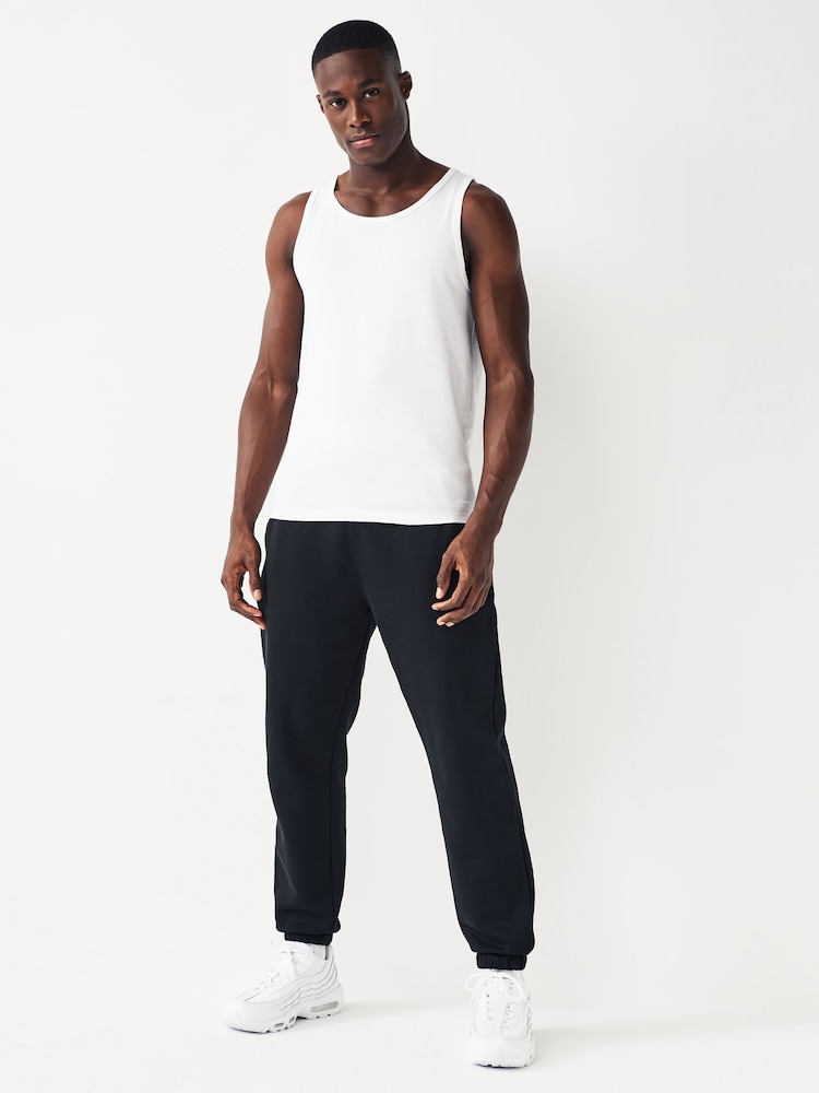 White 100% Cotton Vests 5 Pack - Image 2 of 8