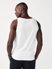 White 100% Cotton Vests 5 Pack - Image 3 of 8