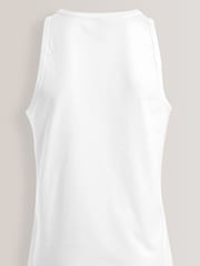 White 100% Cotton Vests 5 Pack - Image 7 of 8