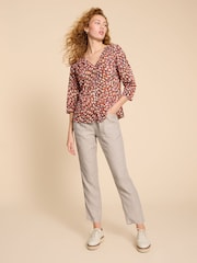 White Stuff Natural Rowena 100% Linen Trousers - Image 3 of 7