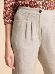 White Stuff Natural Rowena 100% Linen Trousers - Image 4 of 7