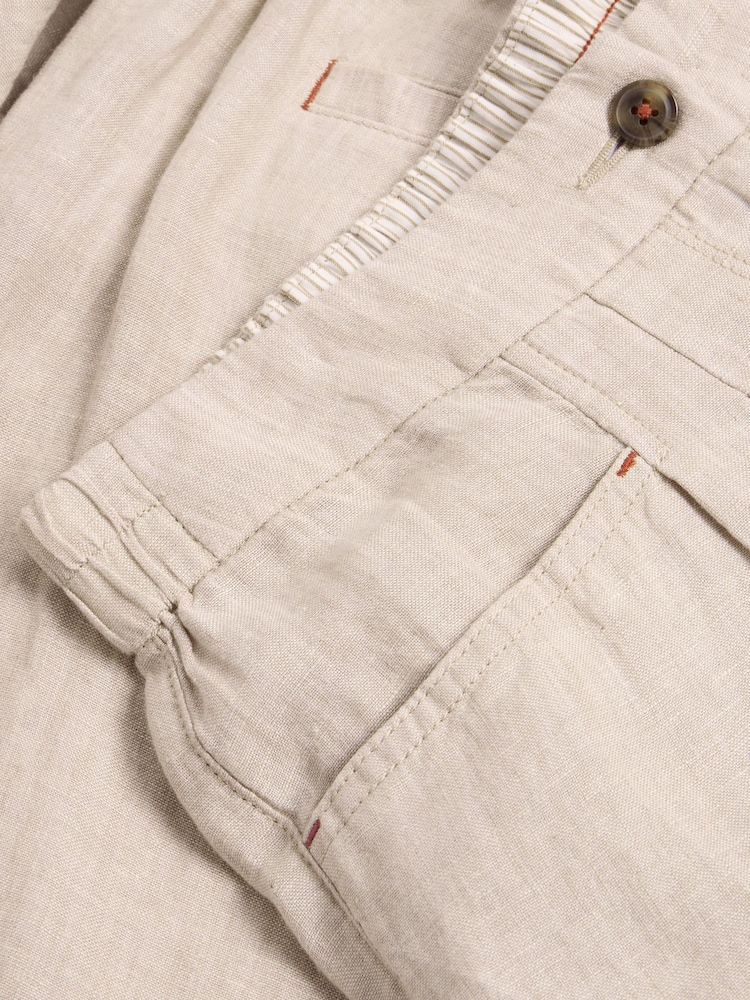White Stuff Natural Rowena 100% Linen Trousers - Image 7 of 7