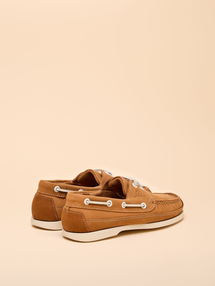 Joules Joules X Chatham Brown Pier Deck Shoes - Image 3 of 7